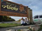 Chegando ao Alaska, depois de mais de 2 mil quilômetros na Alaska Highway através do Canadá